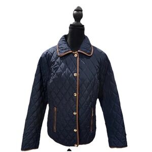 Michael Kors Navy Blue Button-Up Jacket Size M authentic!!